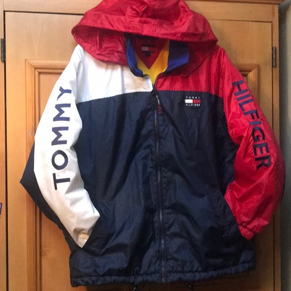 tommy hilfiger spellout jacket